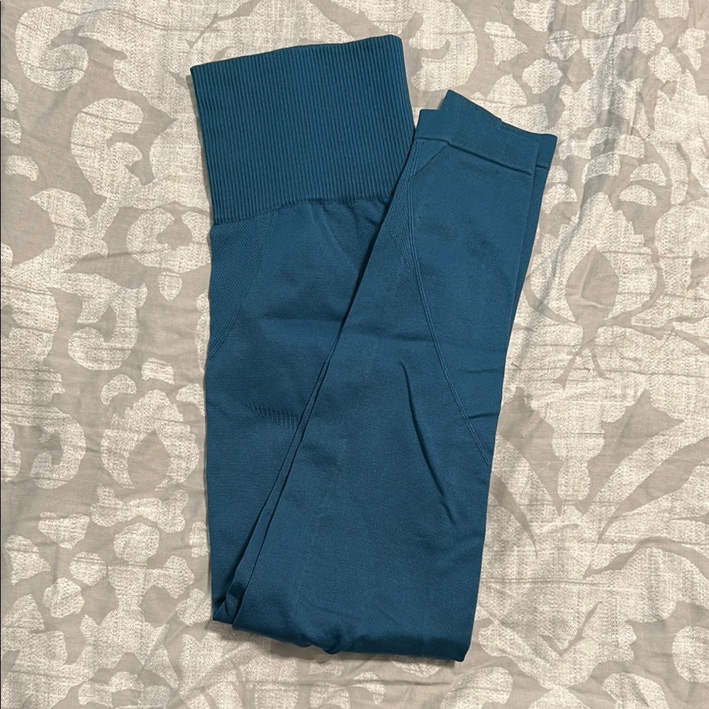 Teal High-Waisted Workout Leggings